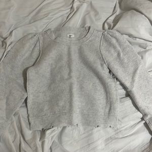 Long sleeve cropped sweater